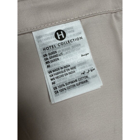 Hotel Collection 680TC 100% Supima Cotton Queen Flat Sheet - Picture 4 of 5